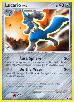 Lucario  - Reverse Holofoil Platinum - Uncommon Platinum Pokemon Single  Squirtle Squad Card Shop.