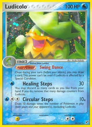 Ludicolo - 010/107/107  - Reverse Holofoil Deoxys - Holo Rare Deoxys Pokemon Single  Squirtle Squad Card Shop.
