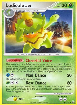 Ludicolo/127  Platinum - Rare Platinum Pokemon Single  Squirtle Squad Card Shop.