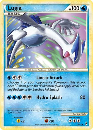 Lugia  - Reverse Holofoil Call of Legends - Holo Rare Call of Legends Pokemon Single  Squirtle Squad Card Shop.