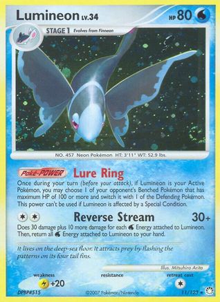 Lumineon  - Holofoil Mysterious Treasures - Holo Rare Mysterious Treasures Pokemon Single  Squirtle Squad Card Shop.