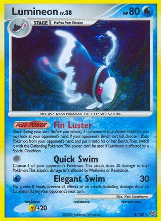 Lumineon  - Reverse Holofoil Stormfront - Holo Rare Stormfront Pokemon Single  Squirtle Squad Card Shop.