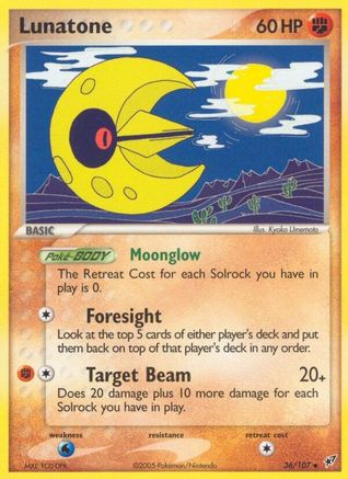 Lunatone  Deoxys - Uncommon Deoxys Pokemon Single  Squirtle Squad Card Shop.