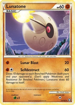 Lunatone  Triumphant - Rare Triumphant Pokemon Single  Squirtle Squad Card Shop.