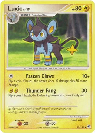 Luxio/130  - Reverse Holofoil Diamond and Pearl - Uncommon Diamond and Pearl Pokemon Single  Squirtle Squad Card Shop.