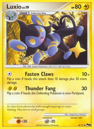 Luxio  POP Series 8 - Uncommon POP Series 8 Pokemon Single  Squirtle Squad Card Shop.