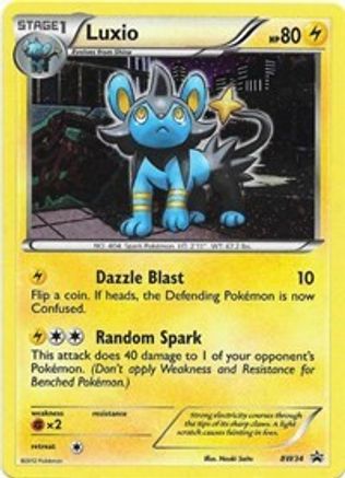 Luxio - BW34 (Cosmos Holo)  - Holofoil Black and White Promos - Holo Rare Black and White Promos Pokemon Single  Squirtle Squad Card Shop.