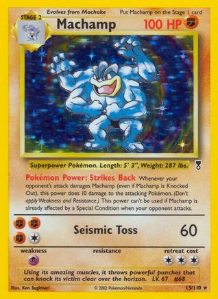 Machamp  - Reverse Holofoil Legendary Collection - Holo Rare Legendary Collection Pokemon Single  Squirtle Squad Card Shop.