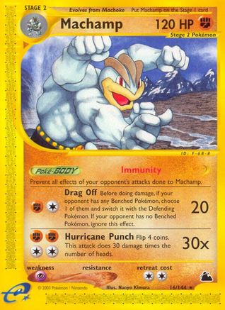 Machamp (16)  Skyridge - Rare Skyridge Pokemon Single  Squirtle Squad Card Shop.