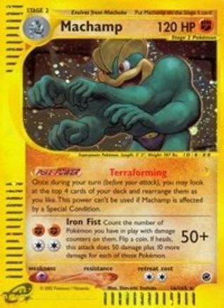 Machamp (16)  - Holofoil Expedition - Holo Rare Expedition Pokemon Single  Squirtle Squad Card Shop.