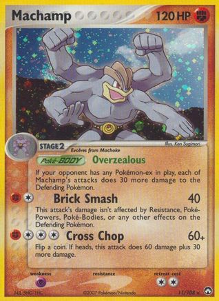 Machamp 011/108  - Reverse Holofoil Power Keepers - Holo Rare Power Keepers Pokemon Single  Squirtle Squad Card Shop.
