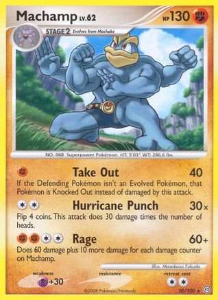 Machamp  - Reverse Holofoil Stormfront - Rare Stormfront Pokemon Single  Squirtle Squad Card Shop.