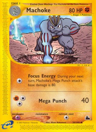 Machoke  - Reverse Holofoil Skyridge - Uncommon Skyridge Pokemon Single  Squirtle Squad Card Shop.