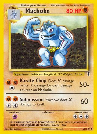 Machoke  - Reverse Holofoil Legendary Collection - Uncommon Legendary Collection Pokemon Single  Squirtle Squad Card Shop.