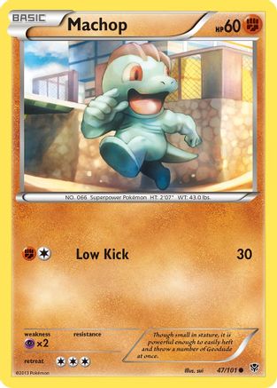 Machop  - Reverse Holofoil Plasma Blast - Common Plasma Blast Pokemon Single  Squirtle Squad Card Shop.