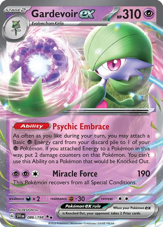 Scarlet & Violet - Base Set - Gardevoir ex 086/198 - clean card image