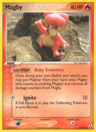 Magby 058  Legend Maker - Common Legend Maker Pokemon Single  Squirtle Squad Card Shop.