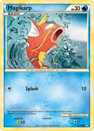 Magikarp 061  - Reverse Holofoil Call of Legends - Common Call of Legends Pokemon Single  Squirtle Squad Card Shop.