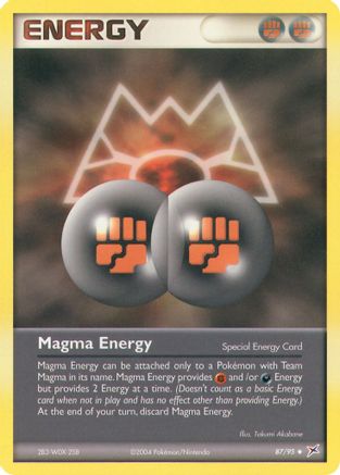 Magma Energy  Team Magma vs Team Aqua - Uncommon Team Magma vs Team Aqua Pokemon Single  Squirtle Squad Card Shop.
