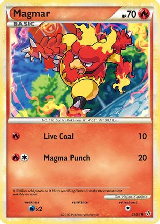 Magmar  - Reverse Holofoil Unleashed - Common Unleashed Pokemon Single  Squirtle Squad Card Shop.