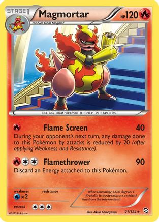 Magmortar  - Reverse Holofoil Dragons Exalted - Rare Dragons Exalted Pokemon Single  Squirtle Squad Card Shop.