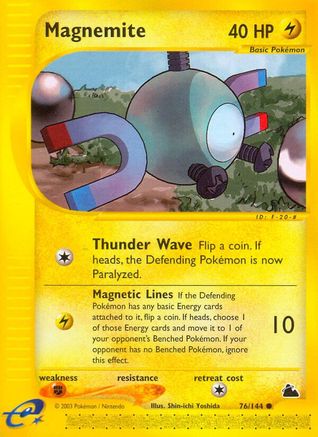 Magnemite  Skyridge - Common Skyridge Pokemon Single  Squirtle Squad Card Shop.
