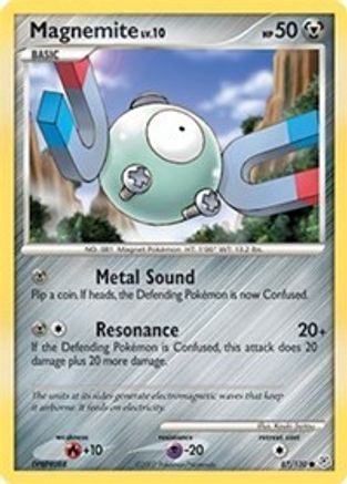 Magnemite/130  - Reverse Holofoil Diamond and Pearl - Common Diamond and Pearl Pokemon Single  Squirtle Squad Card Shop.