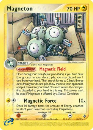 Magneton 017/97  - Reverse Holofoil Dragon - Rare Dragon Pokemon Single  Squirtle Squad Card Shop.
