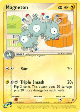 Magneton 035/97  Dragon - Uncommon Dragon Pokemon Single  Squirtle Squad Card Shop.