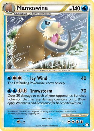 Mamoswine 005  - Reverse Holofoil Triumphant - Holo Rare Triumphant Pokemon Single  Squirtle Squad Card Shop.