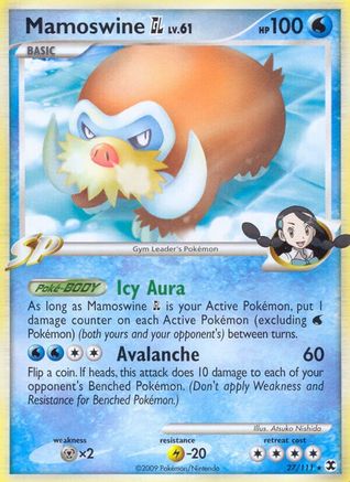 Mamoswine GL  Rising Rivals - Rare Rising Rivals Pokemon Single  Squirtle Squad Card Shop.
