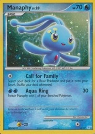 Manaphy 004  - Holofoil DP Trainer Kit Manaphy & Lucario - Common DP Trainer Kit: Manaphy & Lucario Pokemon Single  Squirtle Squad Card Shop.