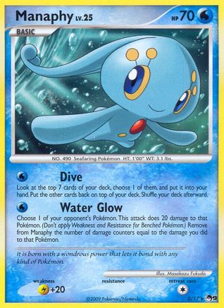 Manaphy  - Holofoil POP Series 9 - Rare POP Series 9 Pokemon Single  Squirtle Squad Card Shop.