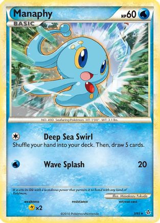 Manaphy  - Holofoil Unleashed - Holo Rare Unleashed Pokemon Single  Squirtle Squad Card Shop.