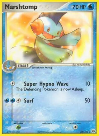 Marshtomp  - Reverse Holofoil Emerald - Uncommon