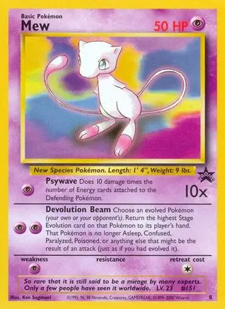 Mew (8) (8) 008  WoTC Promo - Promo WoTC Promo Pokemon Single  Squirtle Squad Card Shop.
