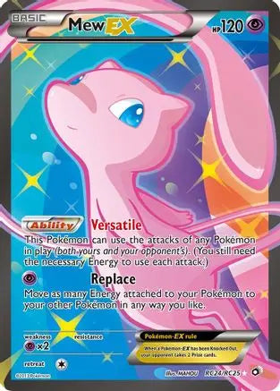 Mew EX (Full Art) RC24  - Holofoil Legendary Treasures Radiant Collection - Ultra Rare Legendary Treasures: Radiant Collection Pokemon Single  Squirtle Squad Card Shop.