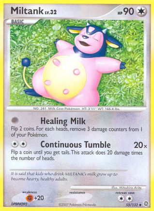 Miltank 055  - Reverse Holofoil Secret Wonders - Uncommon Secret Wonders Pokemon Single  Squirtle Squad Card Shop.