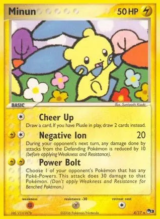 Minun/017  POP Series 3 - Rare