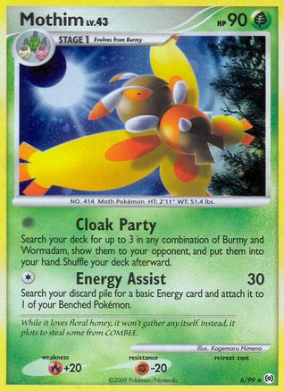 Mothim 006  - Reverse Holofoil Arceus - Holo Rare Arceus Pokemon Single  Squirtle Squad Card Shop.