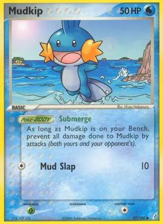 Mudkip 057/100  Crystal Guardians - Common Crystal Guardians Pokemon Single  Squirtle Squad Card Shop.