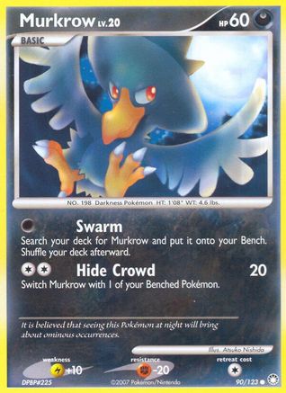 Murkrow 090  Mysterious Treasures - Common Mysterious Treasures Pokemon Single  Squirtle Squad Card Shop.