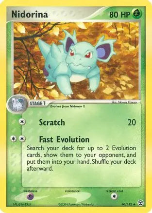Nidorina  - Reverse Holofoil FireRed & LeafGreen - Uncommon FireRed & LeafGreen Pokemon Single  Squirtle Squad Card Shop.