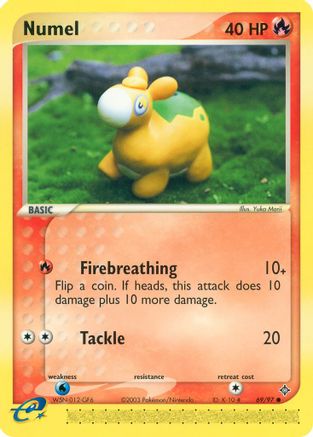 Numel 069/97  - Reverse Holofoil Dragon - Common Dragon Pokemon Single  Squirtle Squad Card Shop.