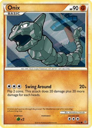 Onix (57)  Unleashed - Common Unleashed Pokemon Single  Squirtle Squad Card Shop.