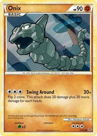 Onix (57)  - Reverse Holofoil Unleashed - Common