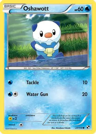 Oshawott (27) (27) 027  Black and White - Common Black and White Pokemon Single  Squirtle Squad Card Shop.