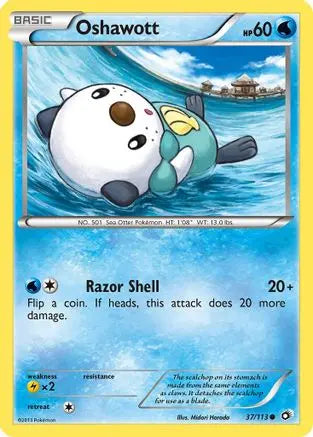 Oshawott 037  Legendary Treasures - Common Legendary Treasures Pokemon Single  Squirtle Squad Card Shop.