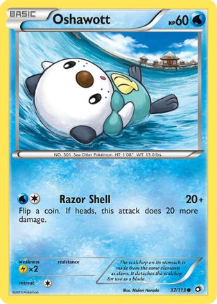 Oshawott 037  Legendary Treasures - Common