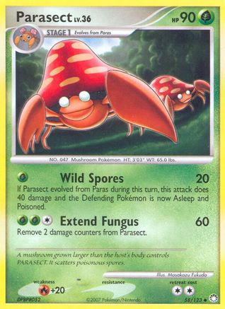 Parasect  - Reverse Holofoil Mysterious Treasures - Uncommon Mysterious Treasures Pokemon Single  Squirtle Squad Card Shop.